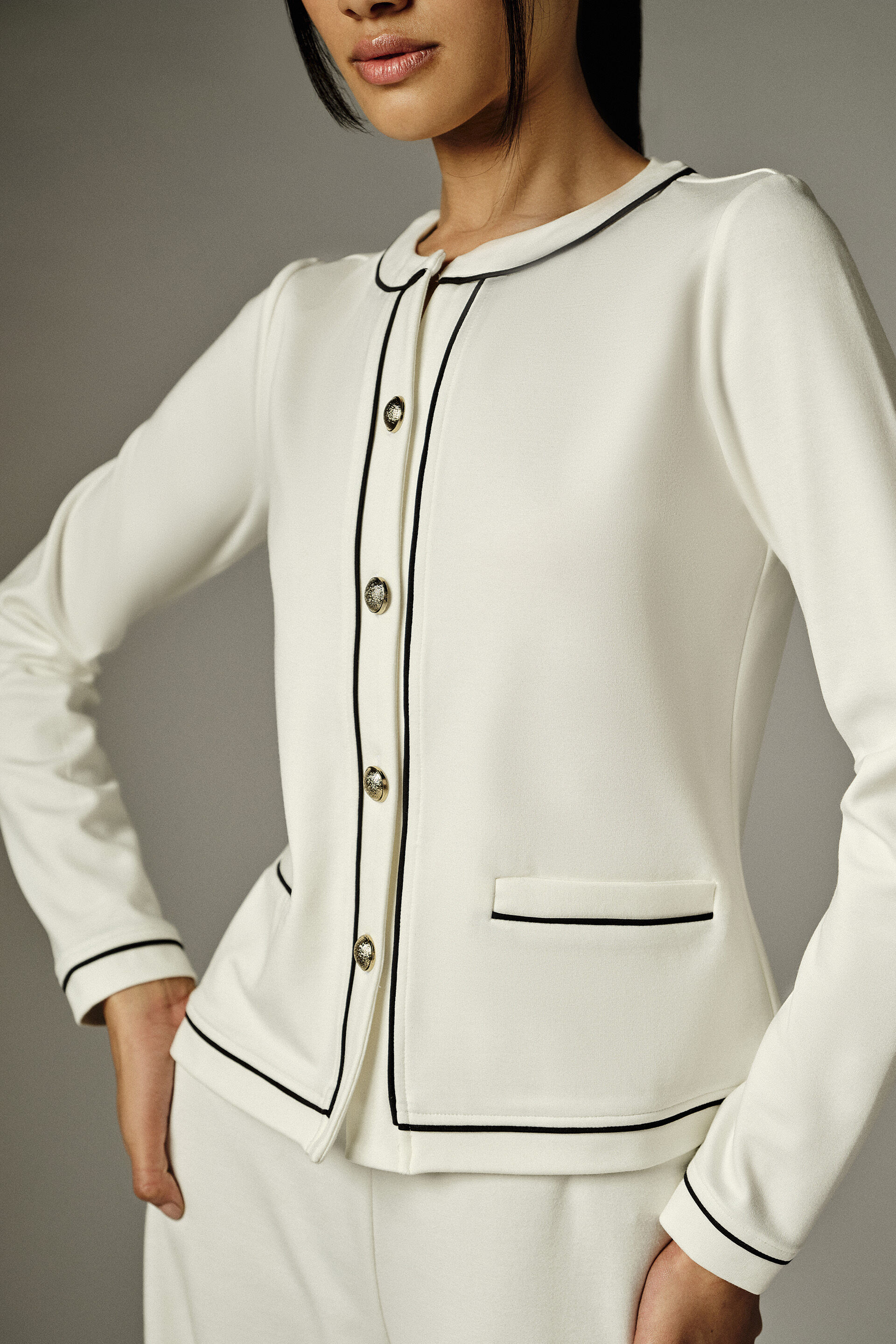 Mabel White Jacket, White, image 2